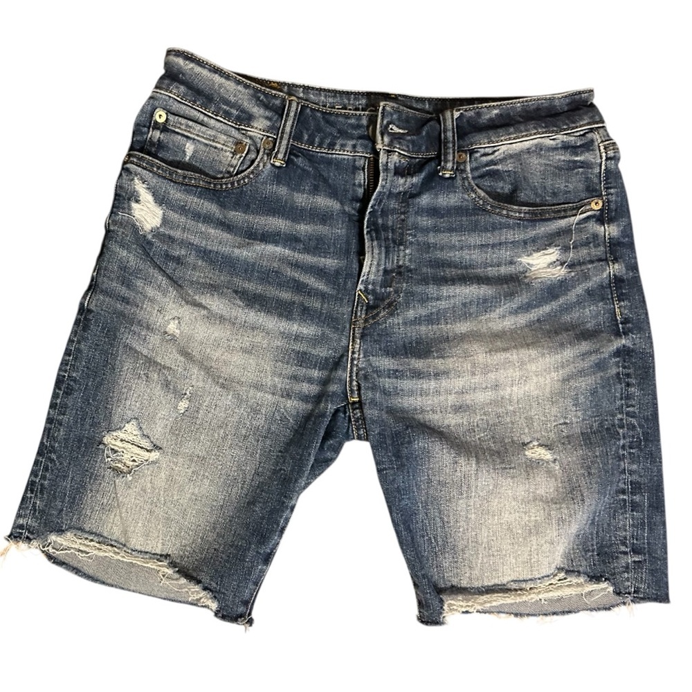 American Eagle Outfitters Slim Straight Distressed Denim Indigo Men’s Size 31